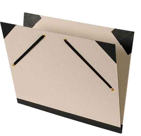 Carton à Dessin Brut à élastiques 37x52cm - Gris