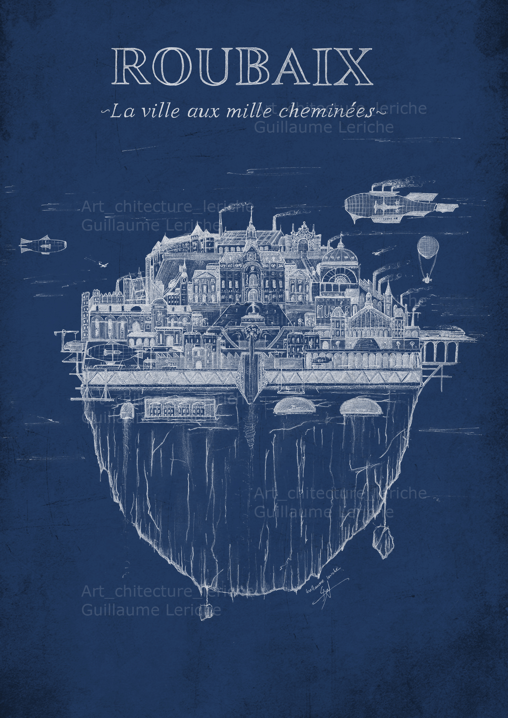 Roubaix Guillaume Leriche bleu copyright