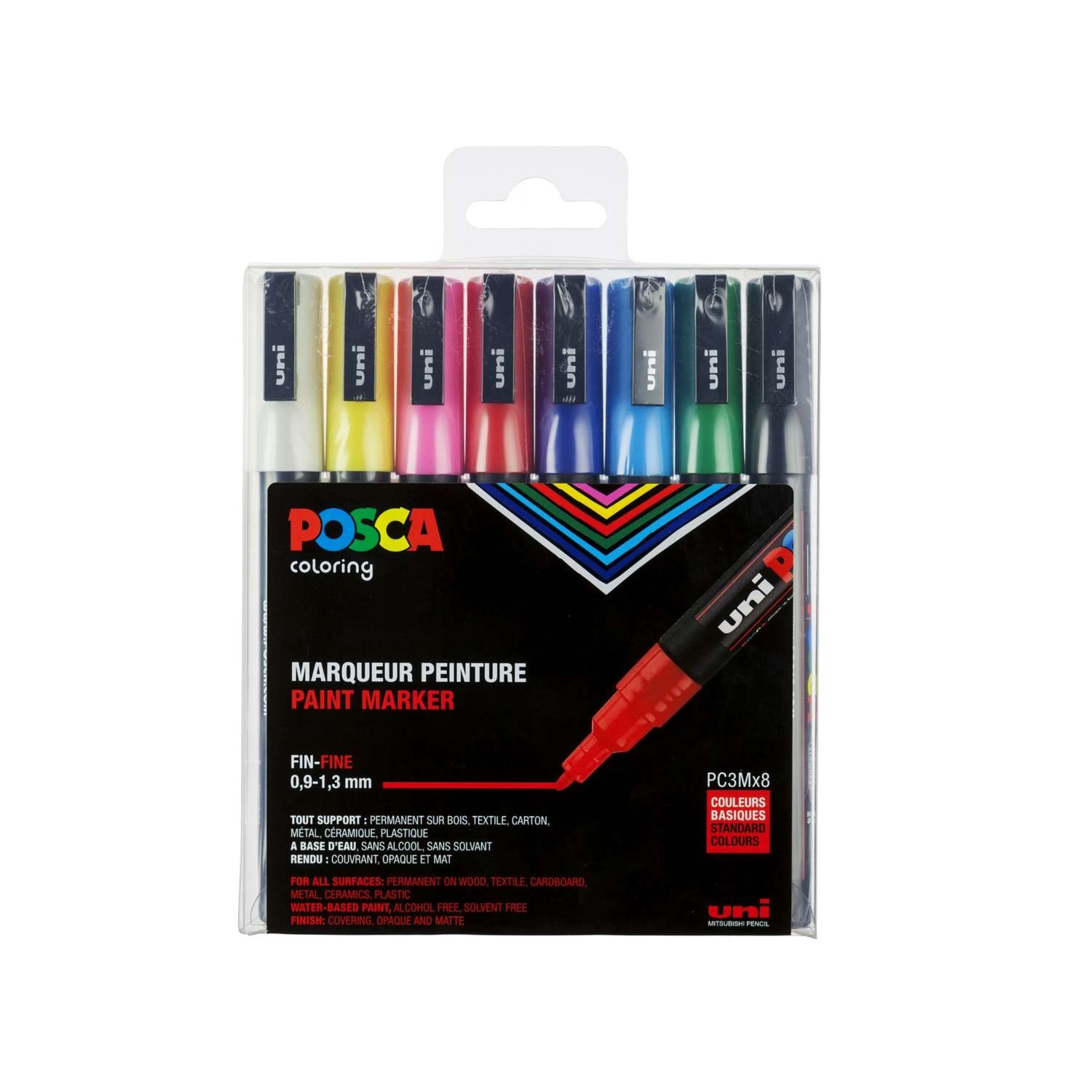 Coffret-de-feutres-pointe-conique-PC-3M-Posca