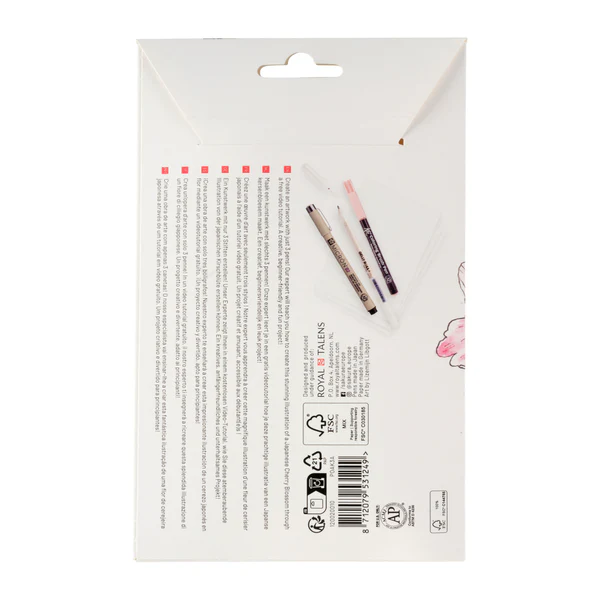 sakura fleur de cerisier dos packaging