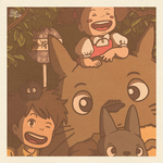 TOTORO POLAROID 30x30