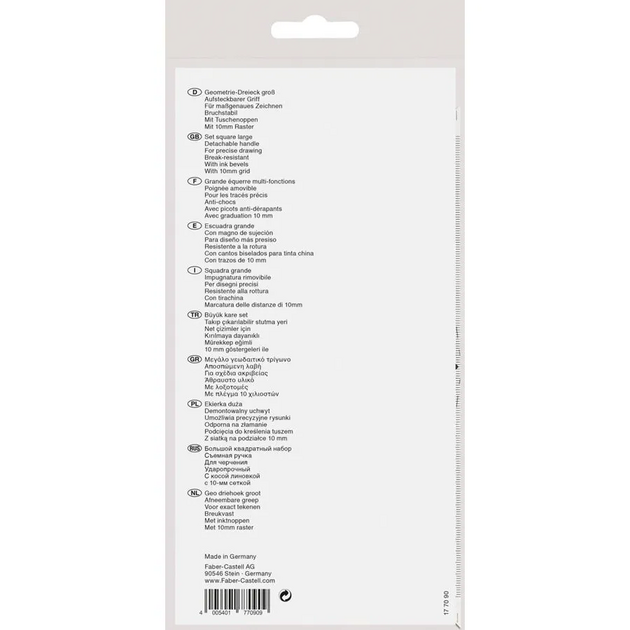 Rotring Centro Grand équerre géométrique avec poignée 23 cm