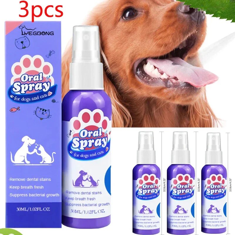 Spray-Dentaire-pour-Animaux-de-Compagnie-Spray-Dentaire-D-pistolet-ant-limine-Temporairement-les-Taches-et