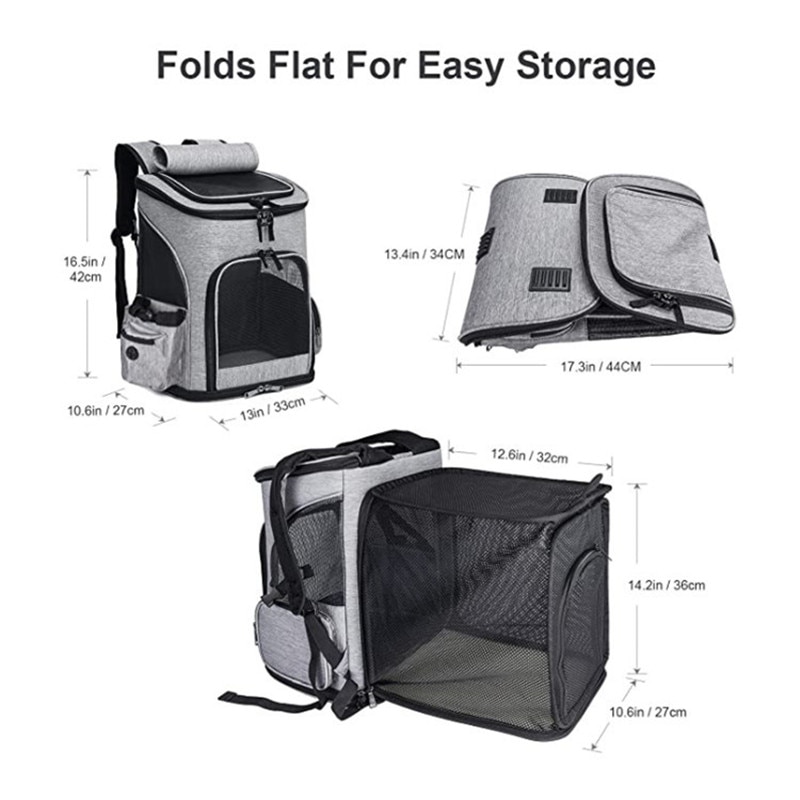 Sac-Dos-Extensible-pour-Animaux-de-Compagnie-Grande-Capacit-Respirant-Portable-Pliable-pour-Chiens-et-Chats