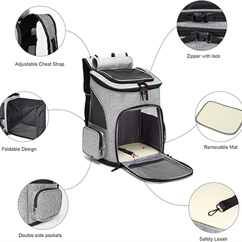 Sac-Dos-Extensible-pour-Animaux-de-Compagnie-Grande-Capacit-Respirant-Portable-Pliable-pour-Chiens-et-Chats