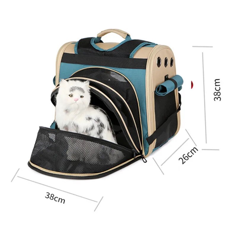 Sac-capsules-transparent-pour-animaux-de-compagnie-extensible-portable-respirant-grande-capacit-fournitures-pour-chat-SR