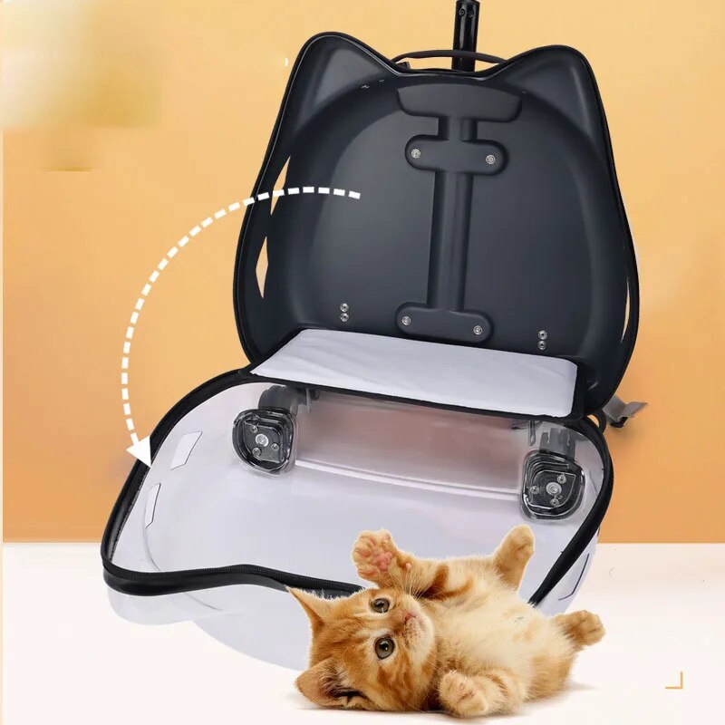 Sac-dos-de-voyage-roulettes-pour-animaux-de-compagnie-Capsule-transparente-sac-roulettes-acrylique-universel-pour