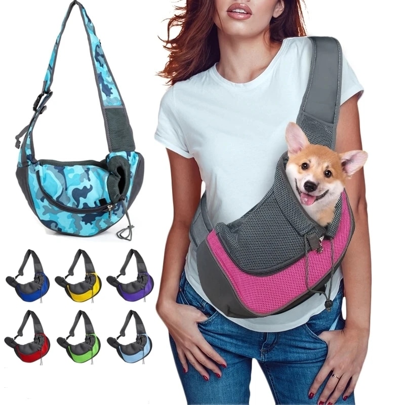 Oxford-sac-bandouli-re-en-maille-pour-chien-sacoche-de-transport-pour-chiot-S-L-voyage