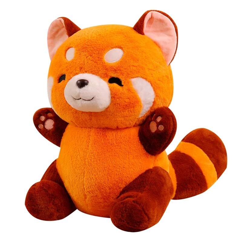 Peluche-Anime-Figure-Butter-Turned-Red-KrasnoPlushie-Butter-Fluffy-Hair-Red-Raccoon-Animals-HDPThrow-Pillow-for