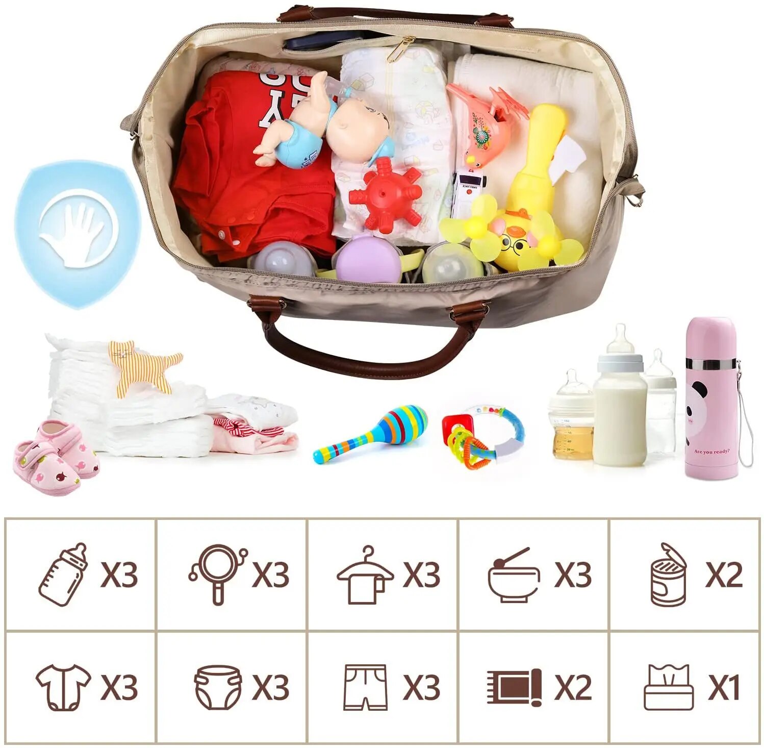 Sac-fourre-tout-grande-capacit-pour-maman-sac-langer-ALTERDiaper-sac-dos-de-voyage-pour-soins