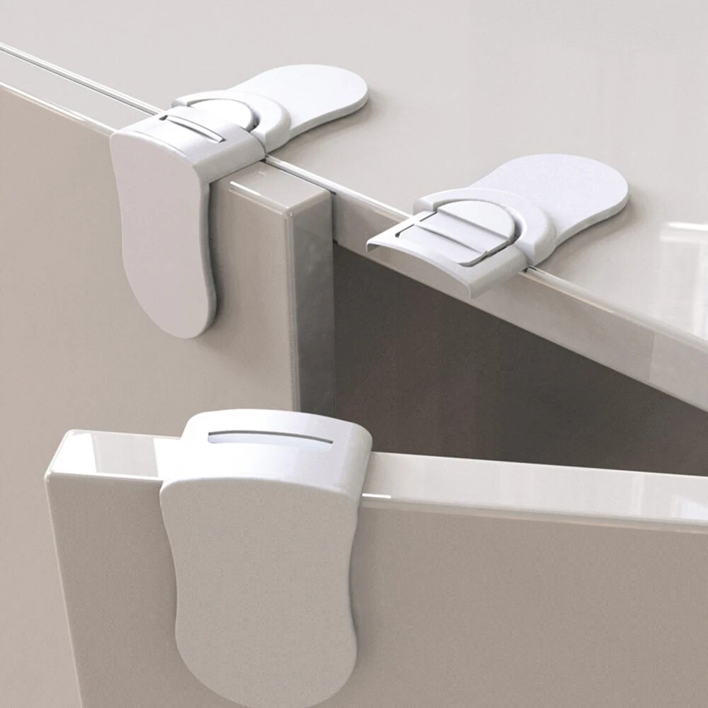 MELLock-Verrou-de-s-curit-anti-pincement-pour-b-b-armoire-main-blanc-r-frig-rateur