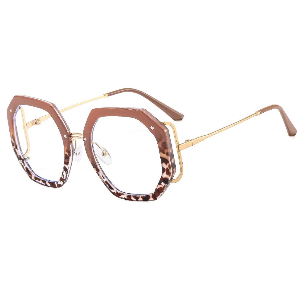 Lunettes-Plates-Anti-Lumi-re-Bleue-Grande-Monture-pour-Femme-Vintage-pour-Ordinateur-Peut-tre-Assortie