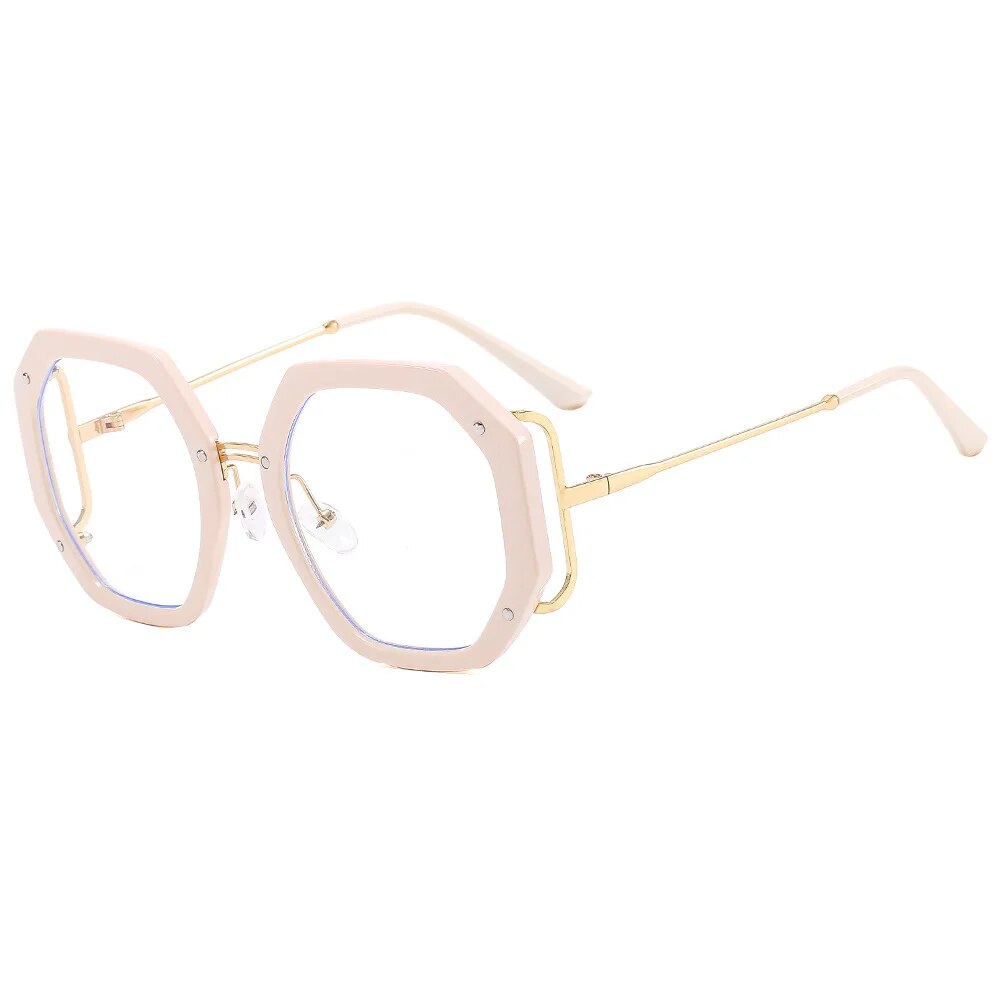 Lunettes-Plates-Anti-Lumi-re-Bleue-Grande-Monture-pour-Femme-Vintage-pour-Ordinateur-Peut-tre-Assortie