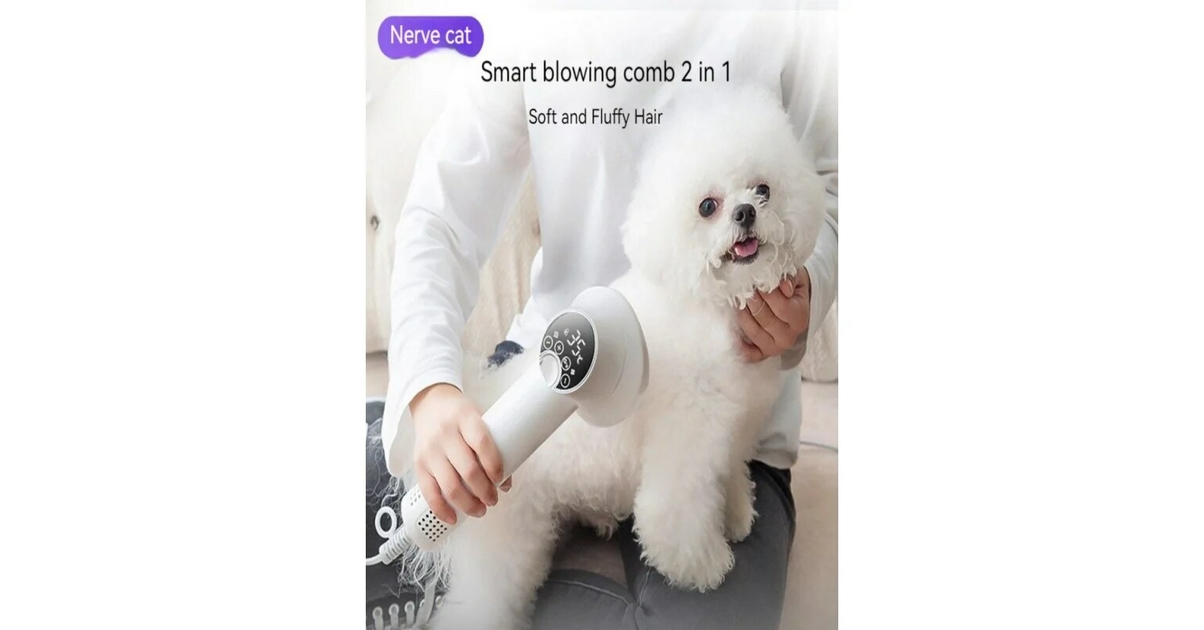 Brosse de Toilettage Aspirante électrique pour chien