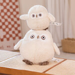 Animal-en-peluche-de-dessin-anim-pour-enfants-th-tre-blanc-oiseau-rond-mignon-beurre-en