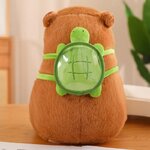 Animal-en-peluche-Capybara-enti-rement-rempli-avec-tortue-jouets-de-sac-dos-de-tortue-oreiller