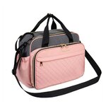 MUNIALTERNappy-Sac-Couches-pour-B-b-Sac-Dos-de-Voyage-Rose-Gris-Grande-Capacit-Soins