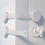 Verrou-de-s-curit-multifonctions-5-pi-ces-lot-pour-armoire-tiroir-toilettes-maison-blanc-serrure