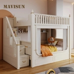 Lits-de-Haute-Qualit-pour-Enfants-Superpos-Ch-teau-Blanc-Moderne-et-Cr-atif-Mobilier-de
