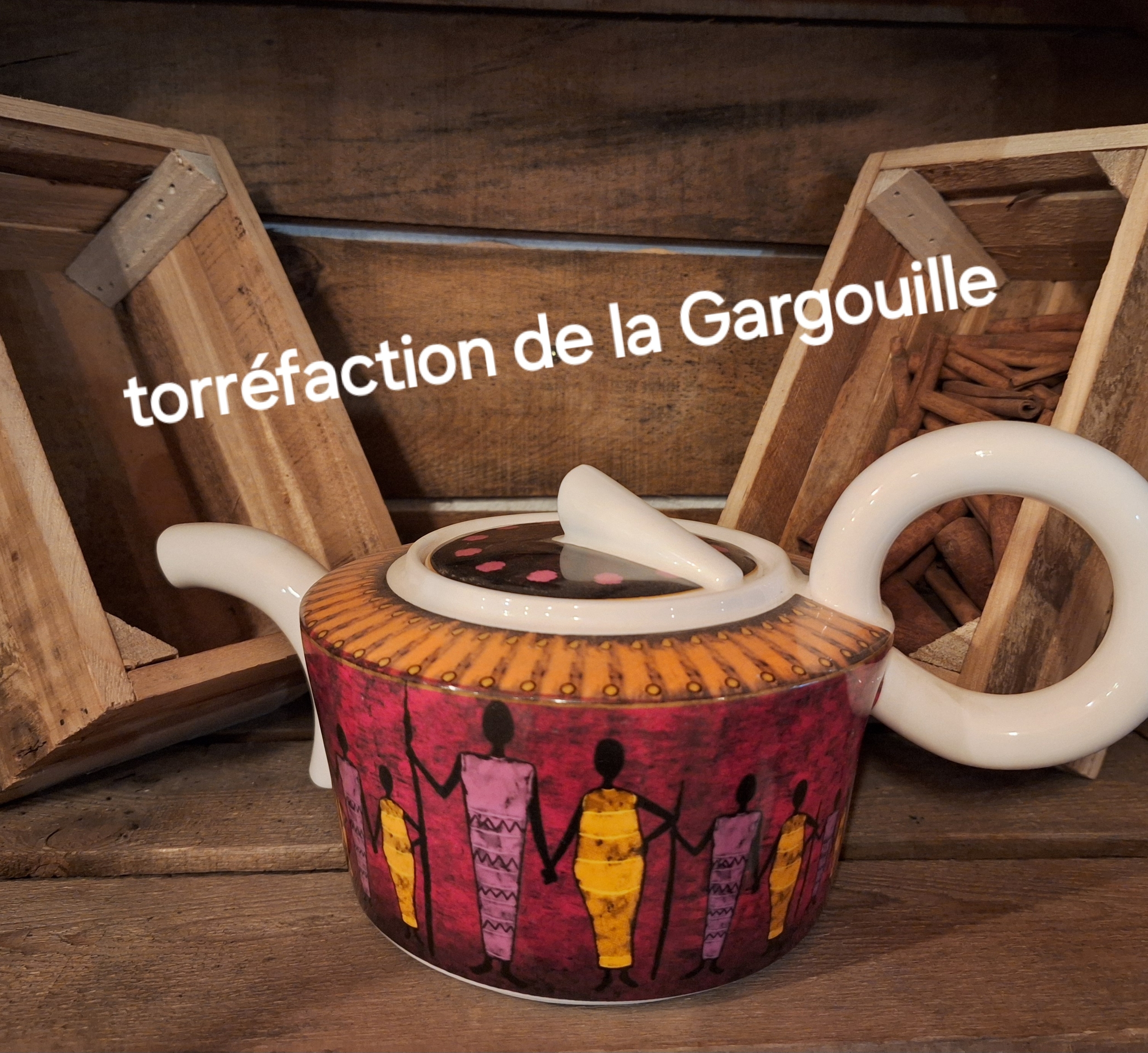 Théière Porcelaine Africaine 1L