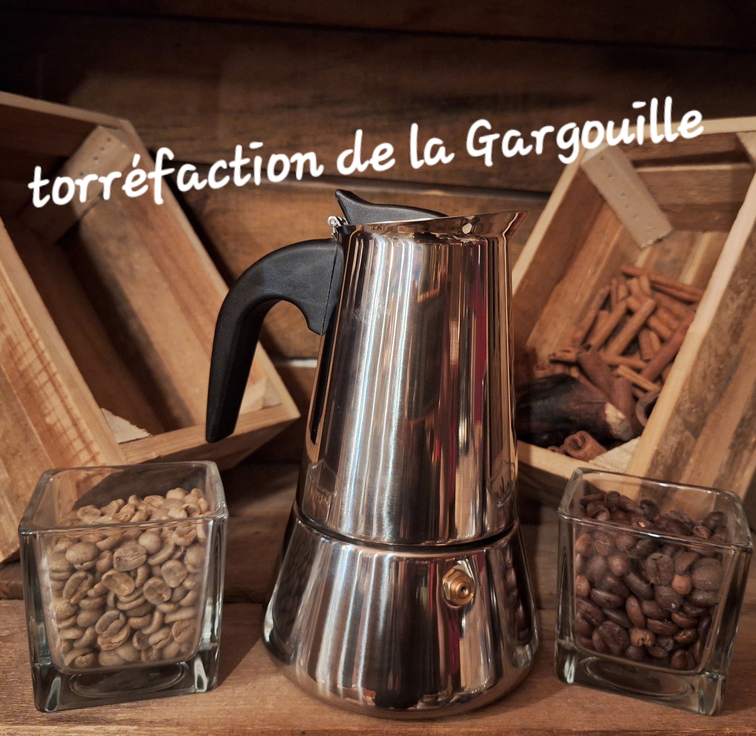 Cafetière Italienne Bonkaffe 4 Tasses Inox - 250g Café Offert