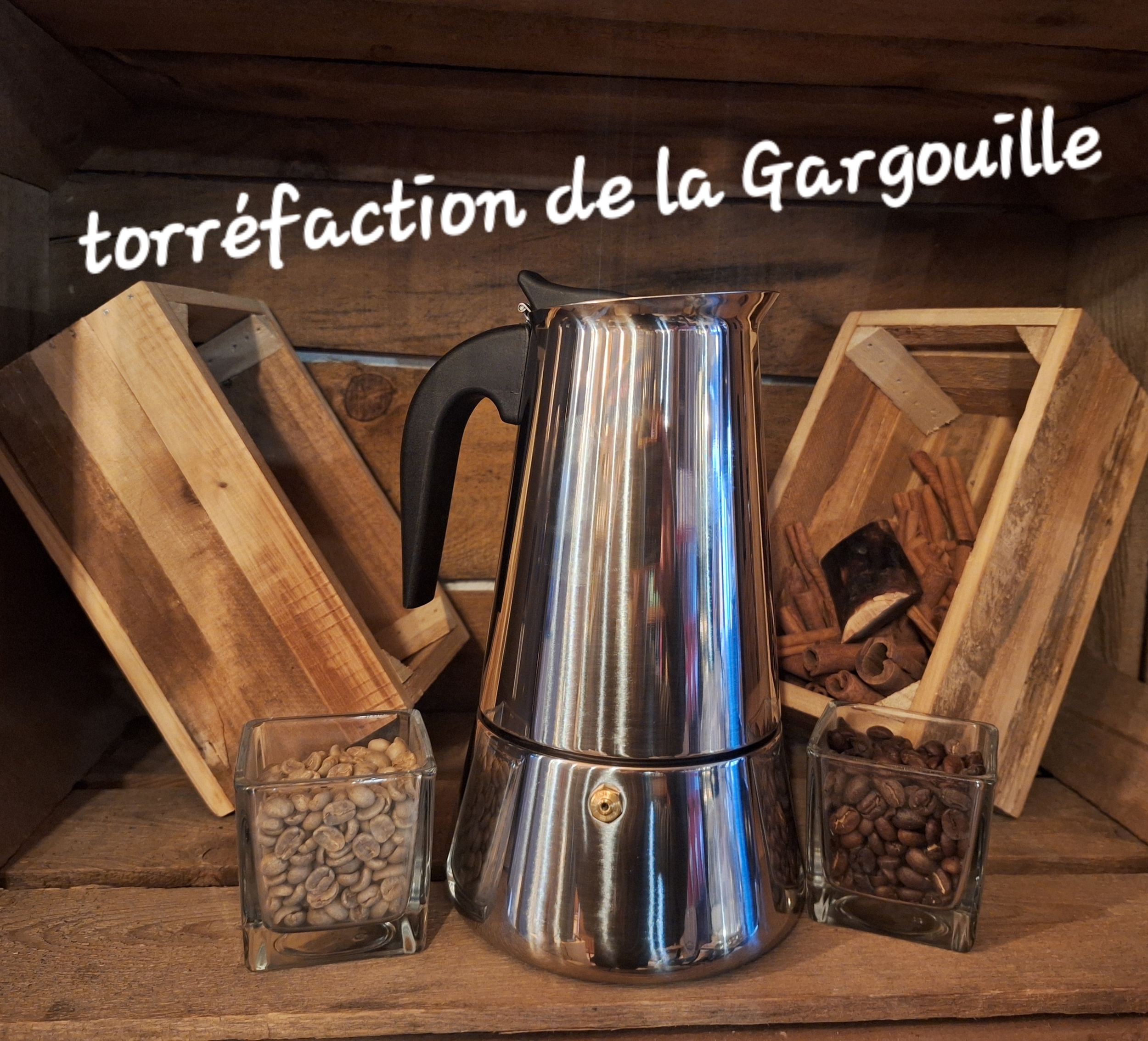 Cafetière Italienne Bonkaffe 9 Tasses Inox - 250g Café Offert + Livraison