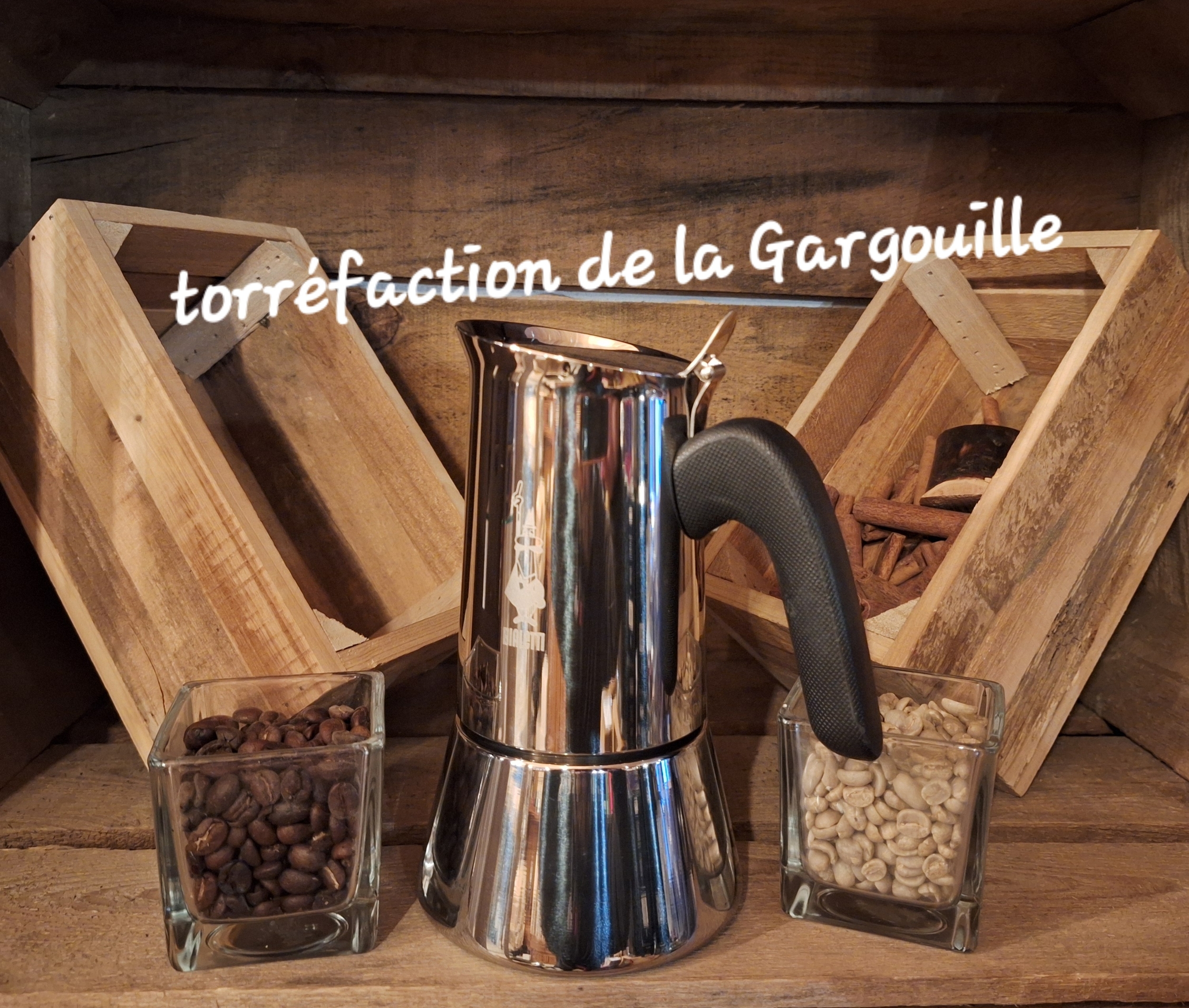 Cafetière Italienne Venus 4 Tasses Inox - 250g Café Offert