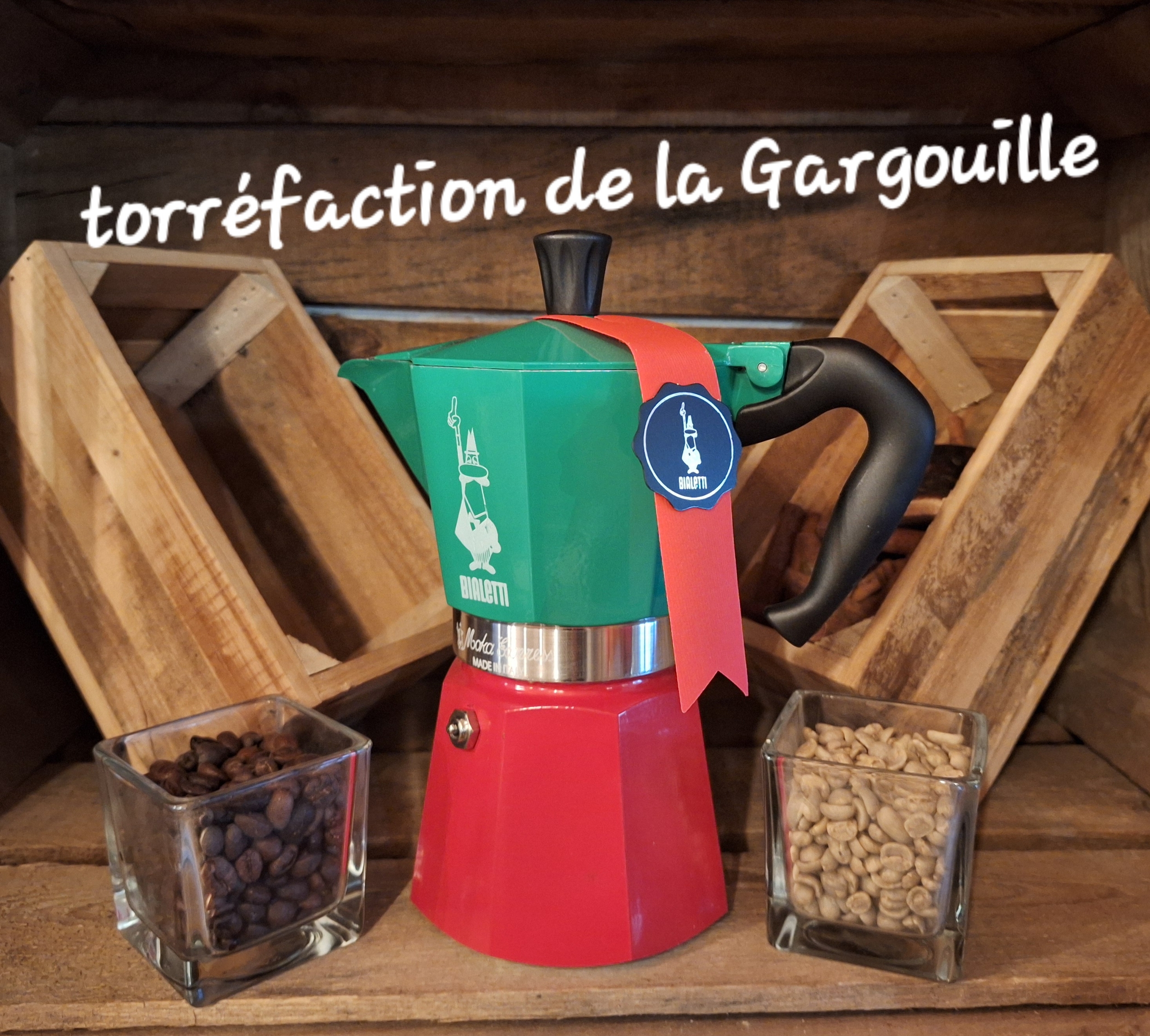 Cafetière Italienne Bialetti 6 Tasses Aluminiun - 250g Café Offert + Livraison