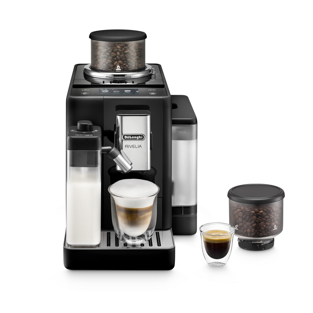 DELONGHI RIVELIA FEB 4455.B Noir Onys Latté + 8 Paquets de 250g offert + Livraison offerte + Garantie 3 ans