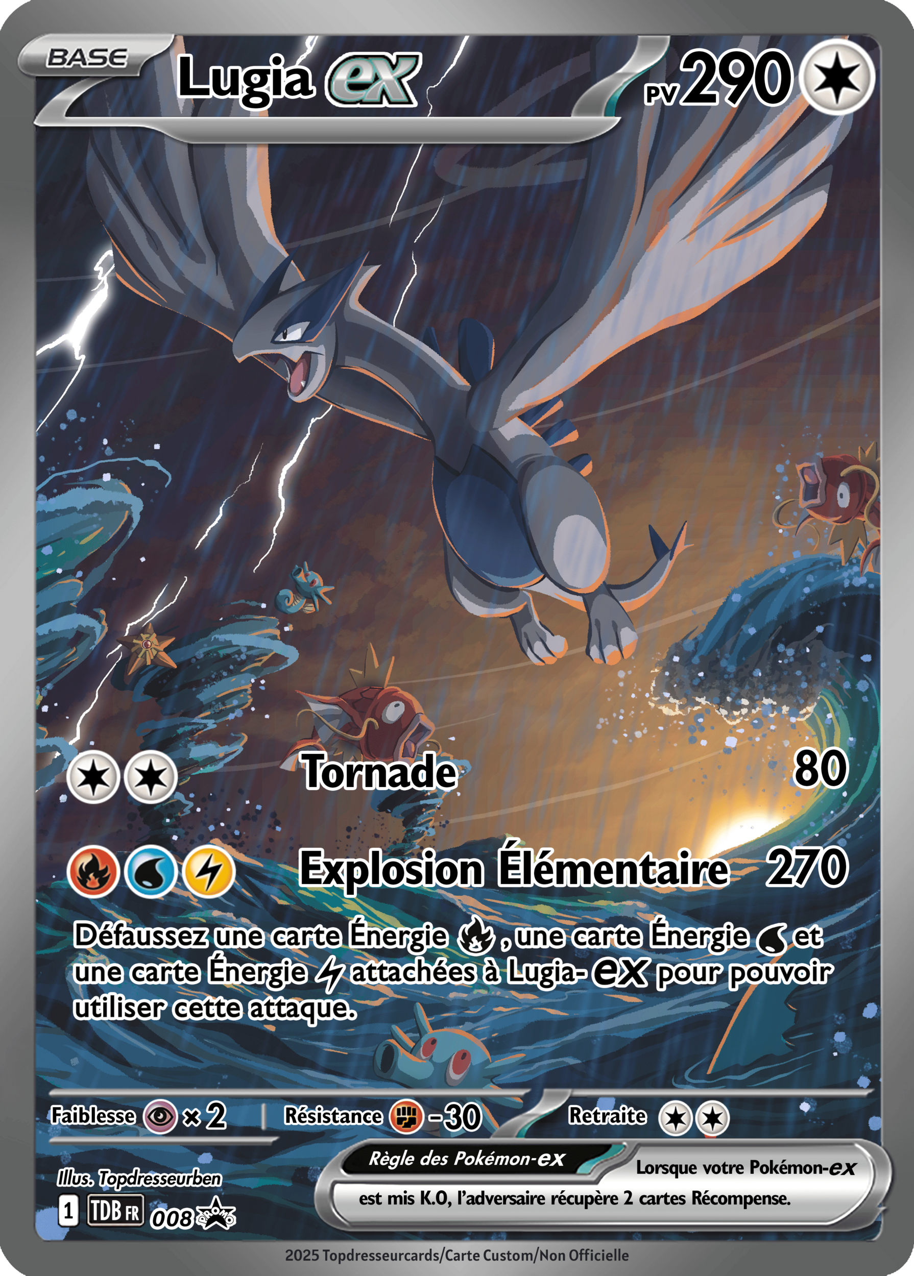 008 Lugia Ex PROMO TDB impression