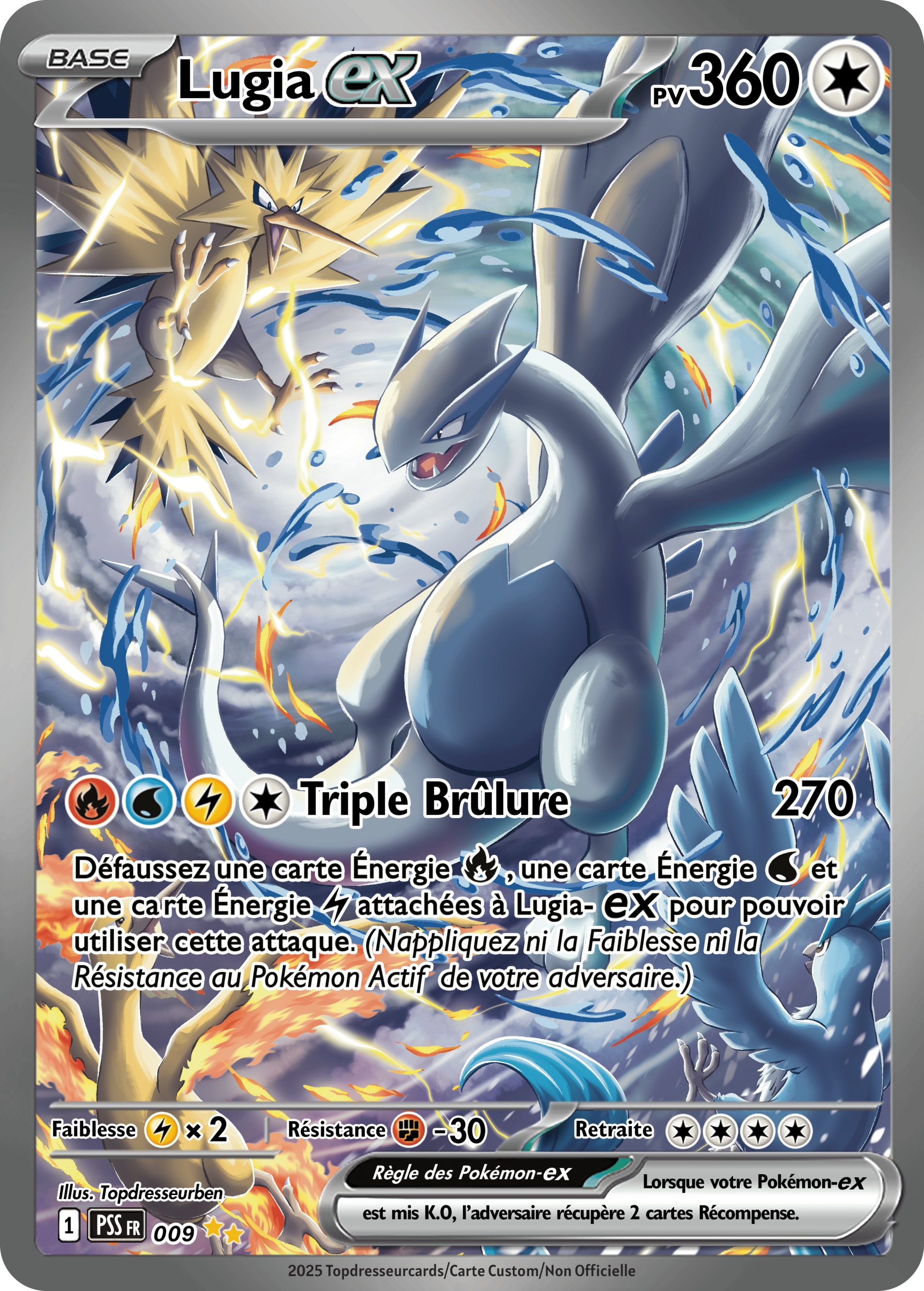 009 Lugia trio oiseaux pss png