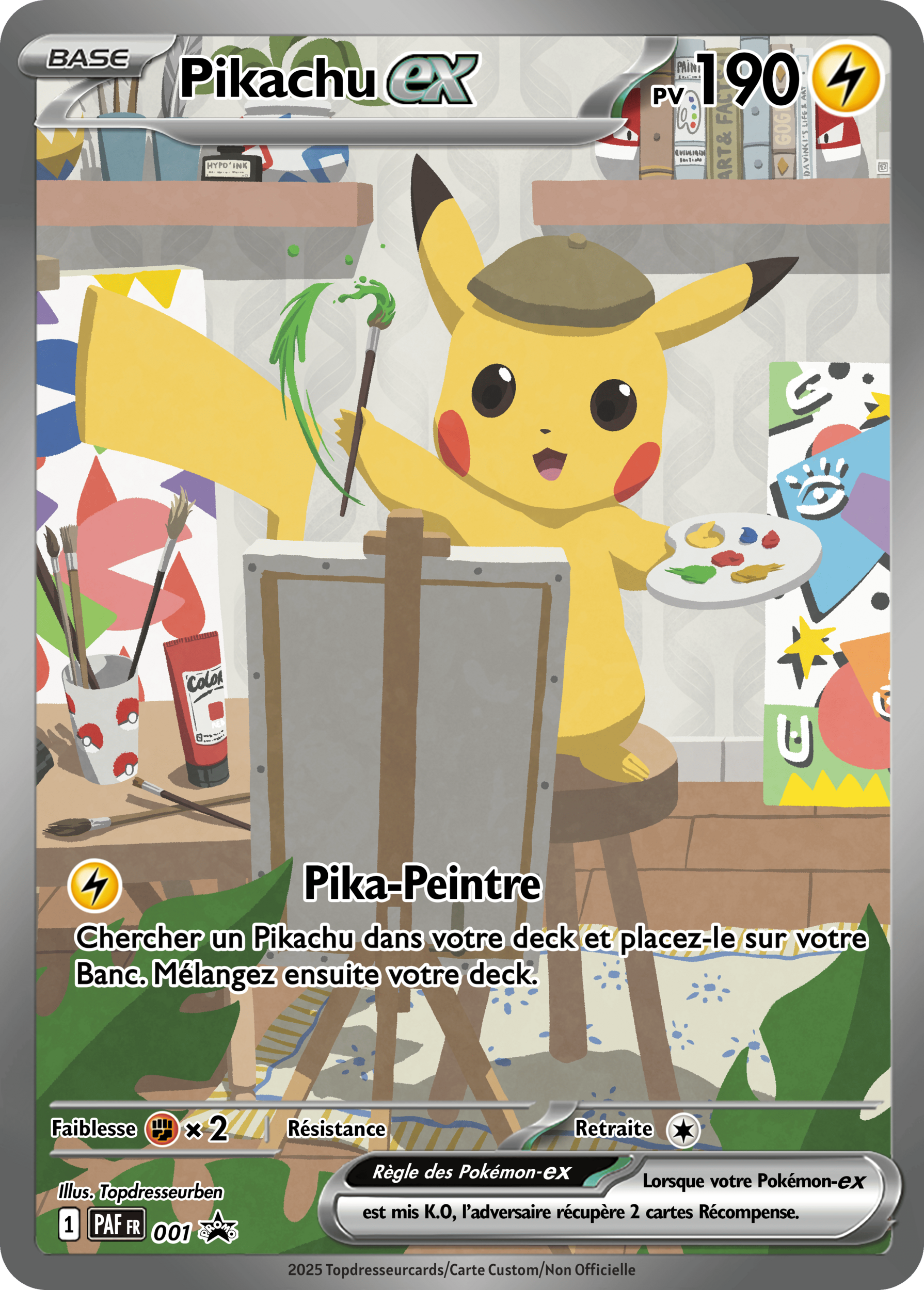 005 Pikachu EX PROMO play azur sans stamp 2025 impression