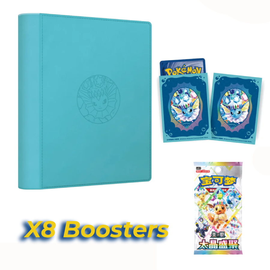 kantocollect Pokemon-Box-Coffret Gift Box Pokémon Terastal Grand Gathering CSV9.5C aquali-Grand-Gathering-Binder-CSV9.5-Chinese-Eevee (8)