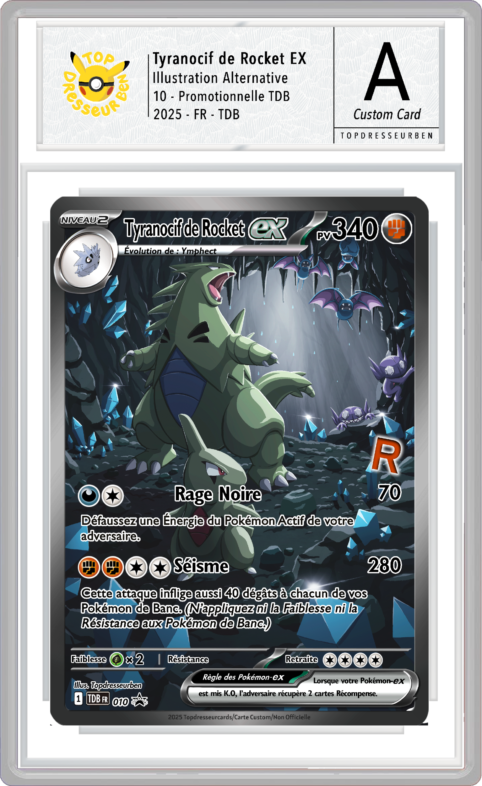 tyranocif rocket promo 010 sous boitier topdresseurben