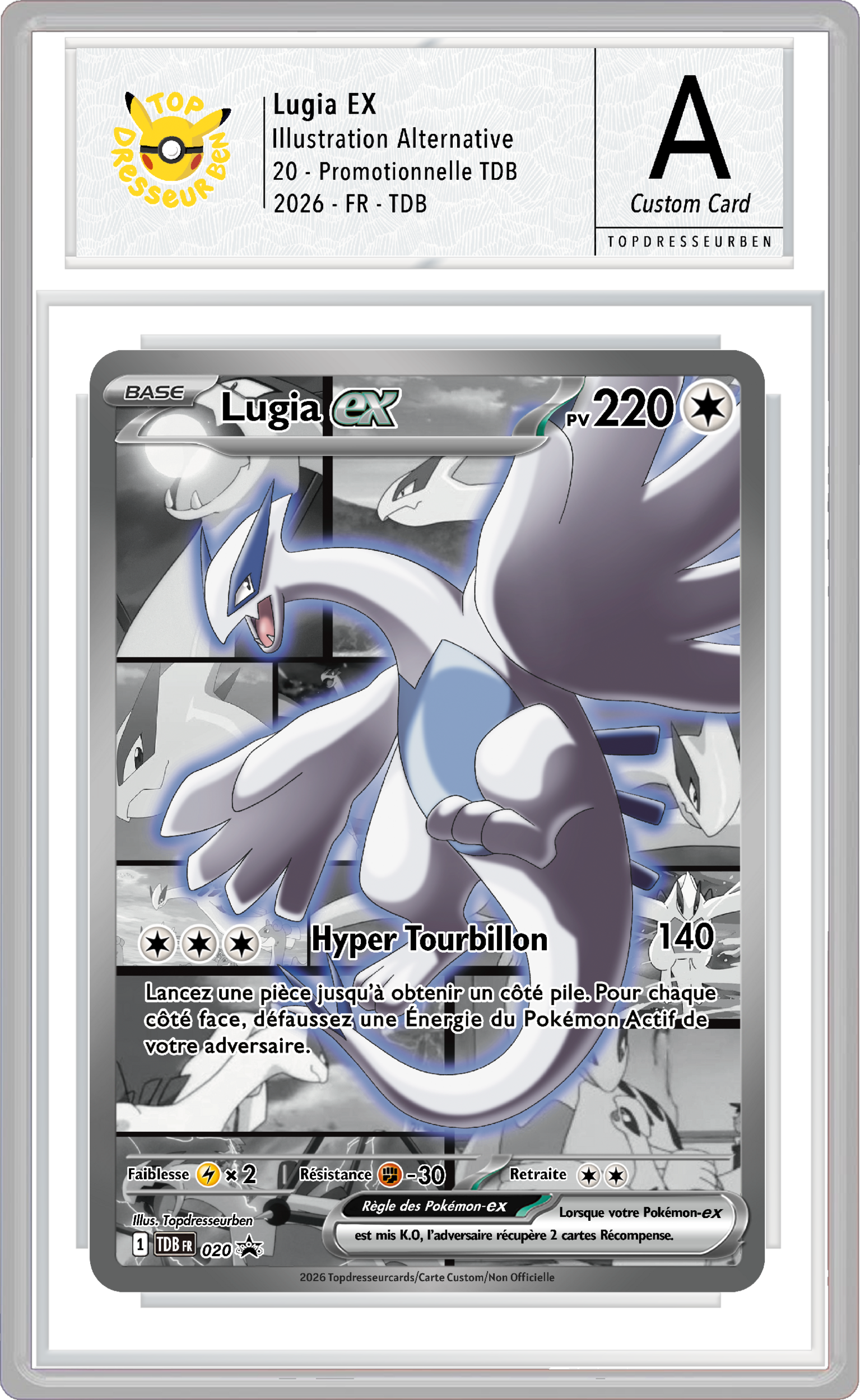 lugia manga promo 020 sous boitier topdresseurben