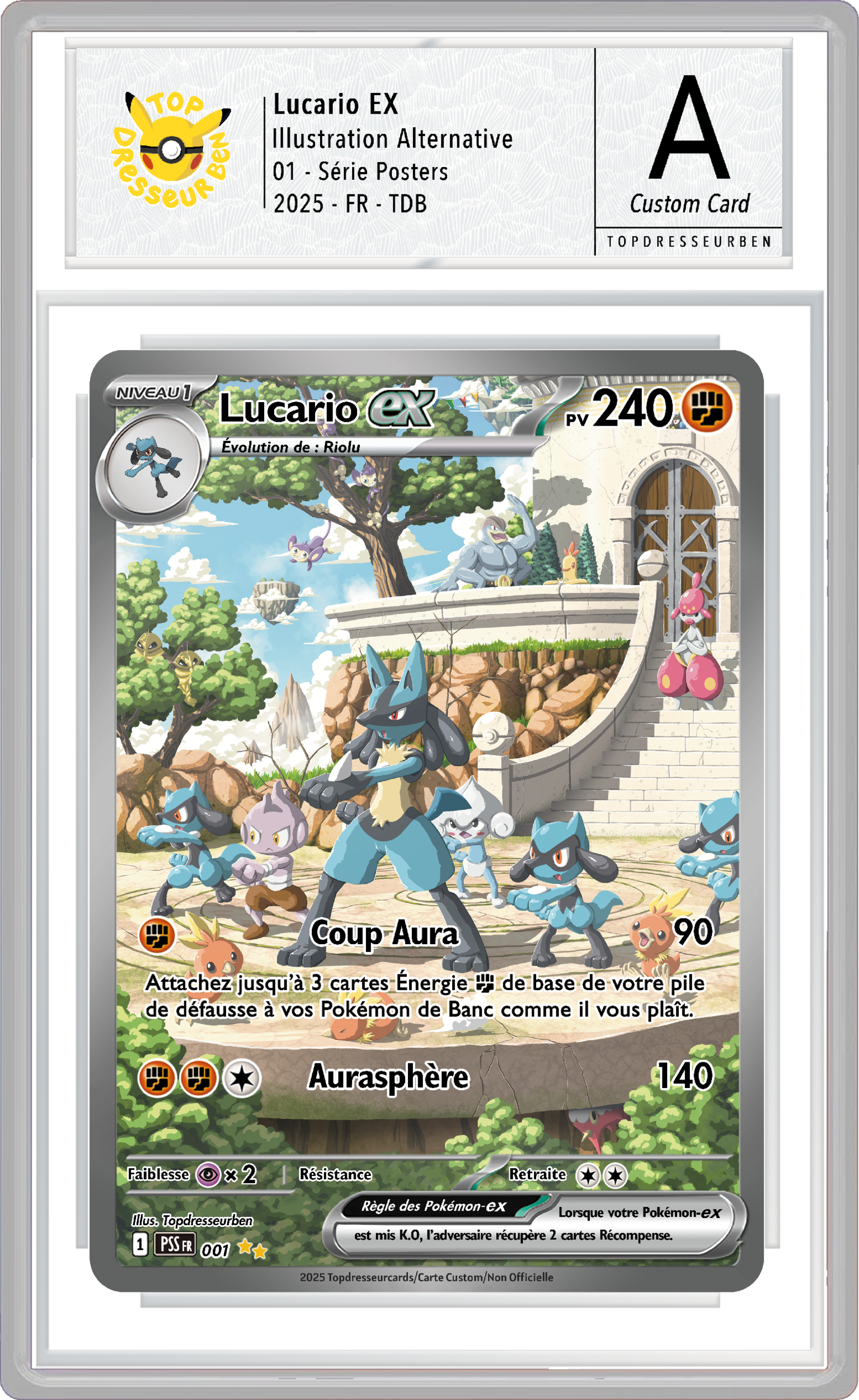 lucario poster 01 sous boitier topdresseurben