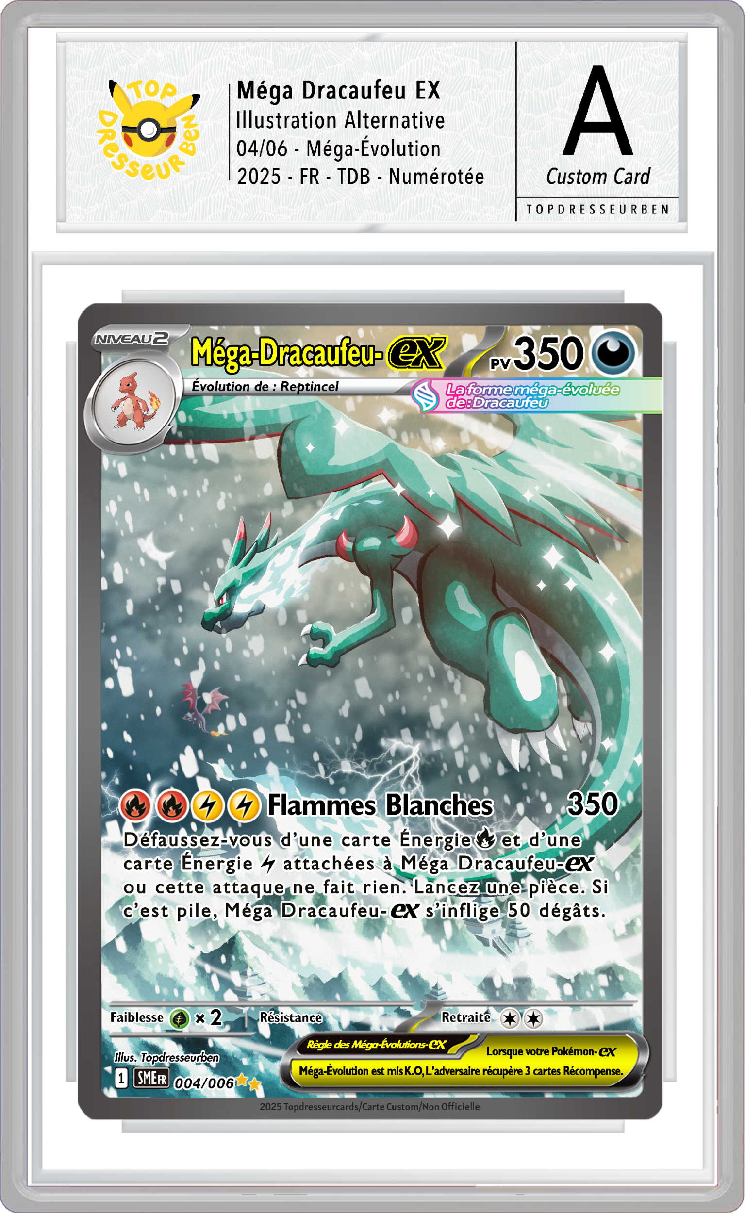 mega dracaufeu x me sous boitier topdresseurben