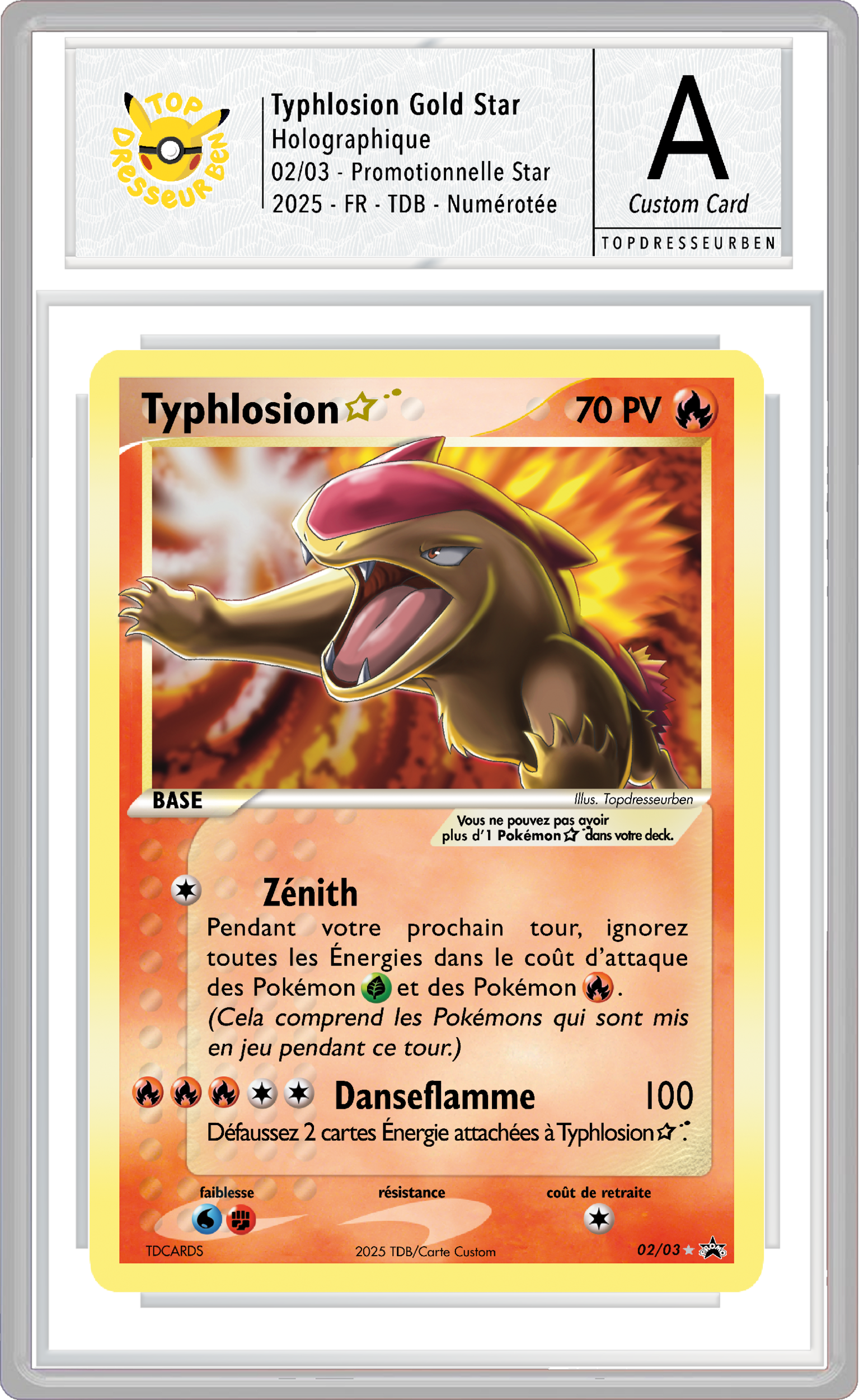 typhlosion star sous boitier topdresseurben