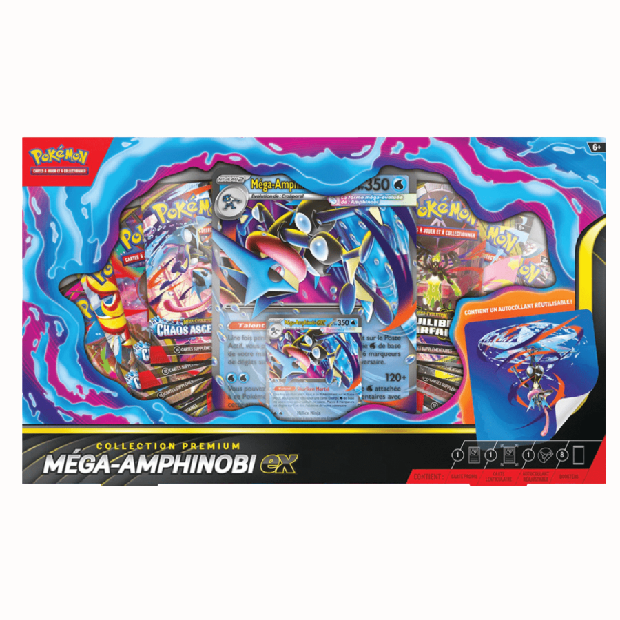Coffret Pokémon Collection Mega Amphinobi ex Premium kantocollect