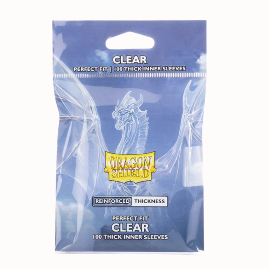 Sleeves Dragon Shield 100 Perfect Fit Thick Inner Sleeves Clear kantocollect