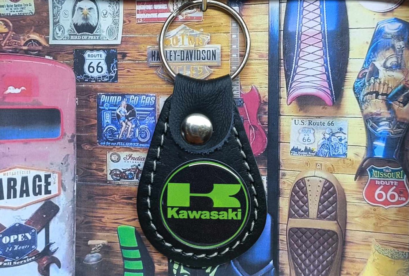 Porte-clés moto Kawasaki