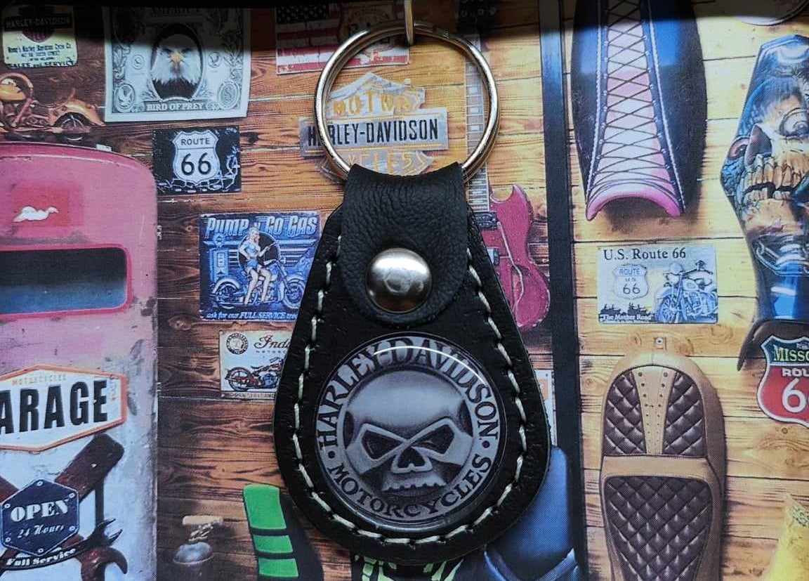 Porte-clés biker Harley