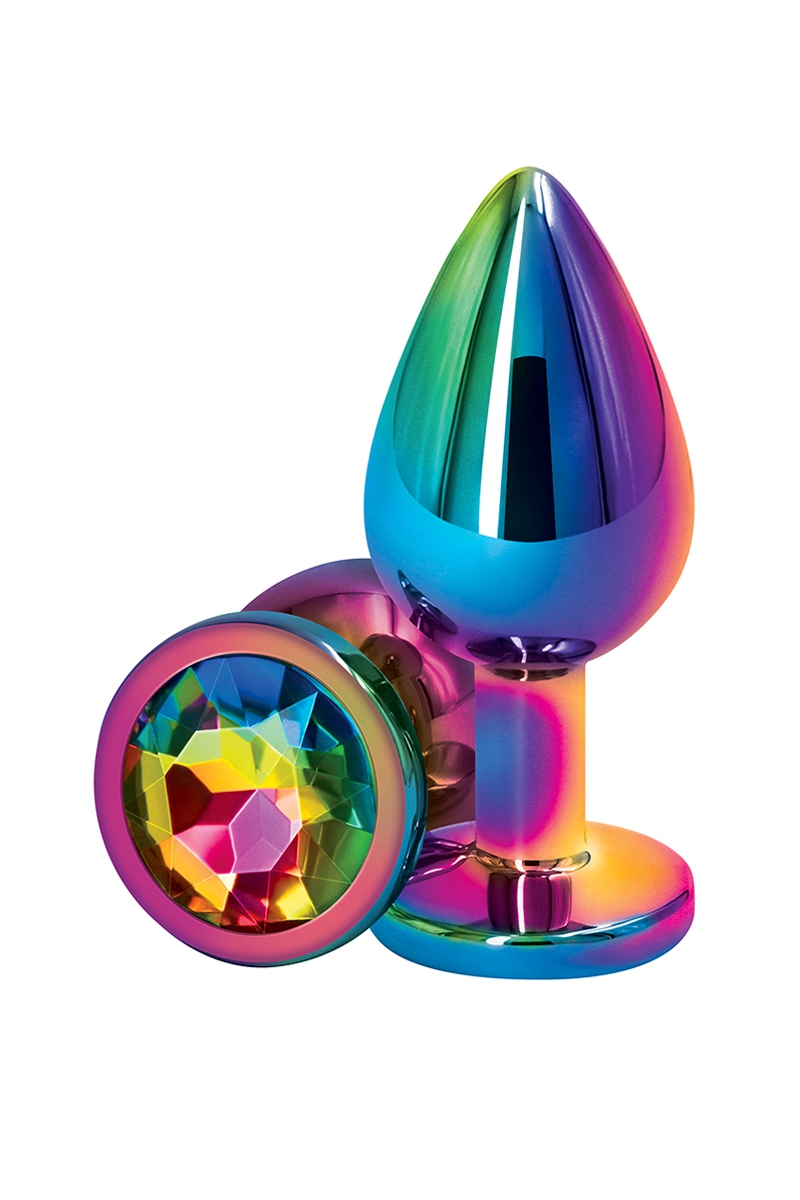 Plug anal aluminium multicolor M - Rear Assets