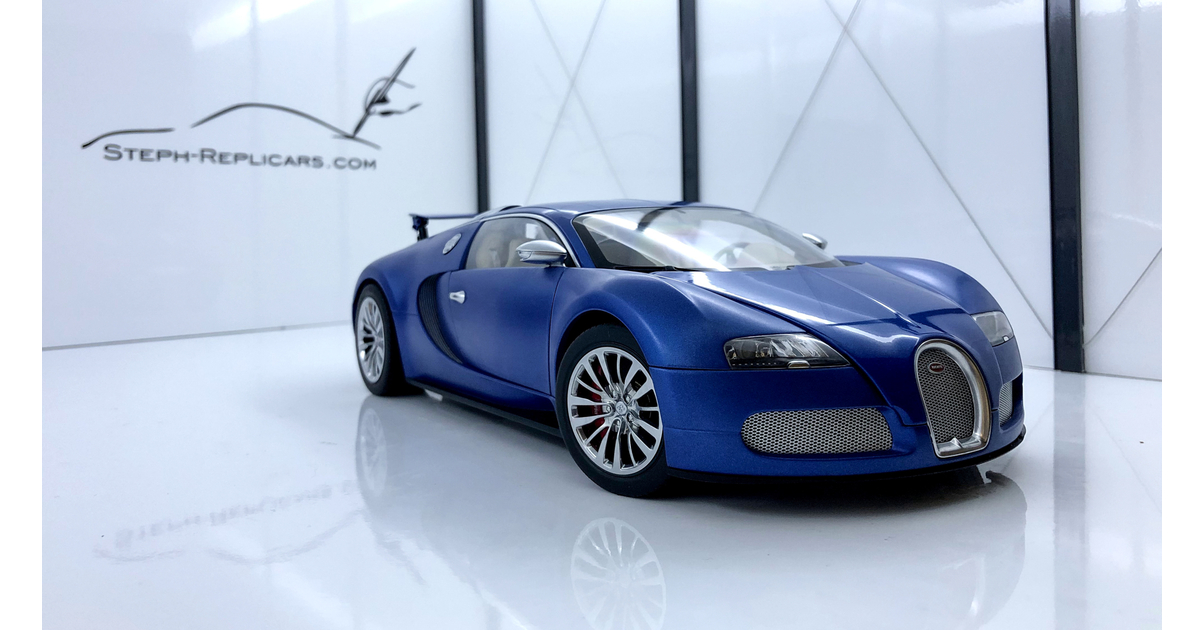 Kit Monté Provence Moulage 1/43 - Bugatti EB 18/4 Veyron Bleue - Occasion Boîte