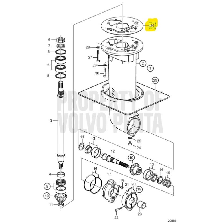Joint papier - VOLVO PENTA