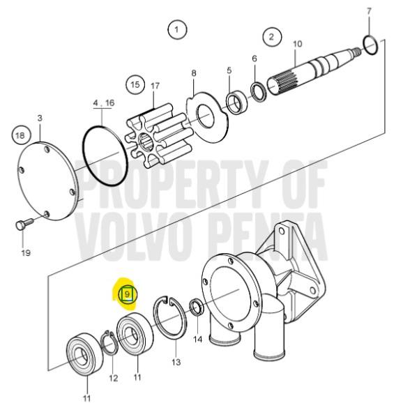 Shaft KIT - VOLVO PENTA