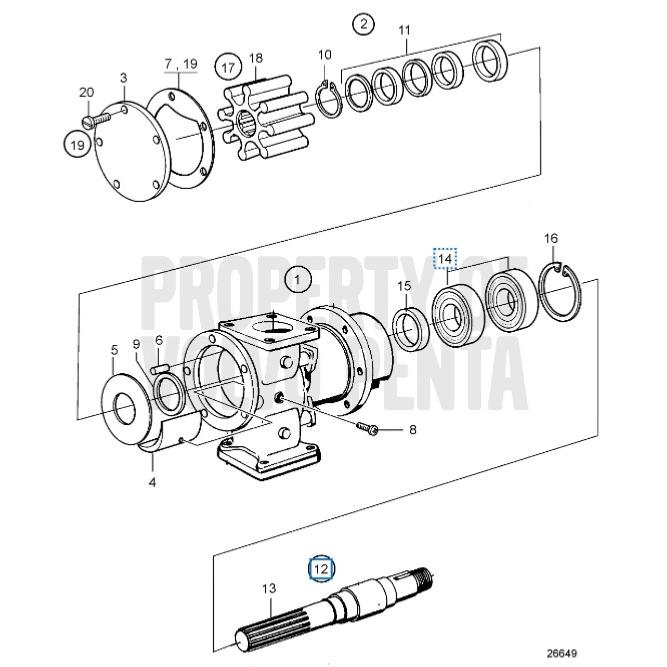 Shaft KIT - VOLVO PENTA