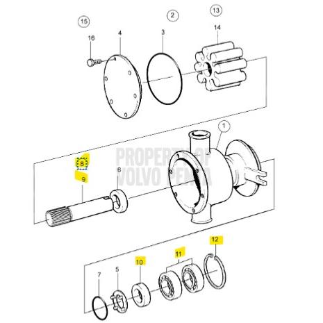 Shaft KIT - VOLVO PENTA