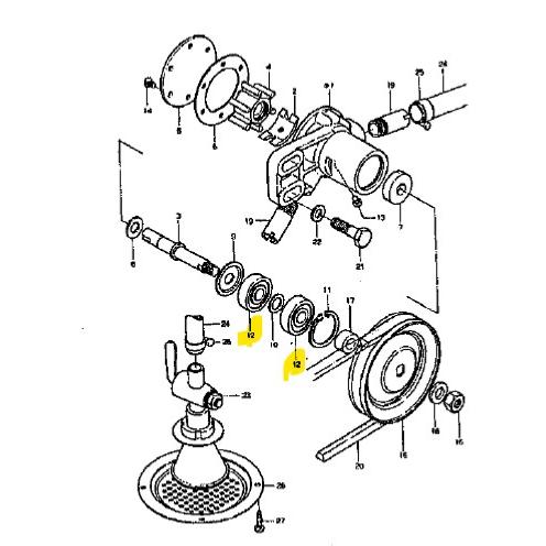 Roulement - YANMAR MARINE