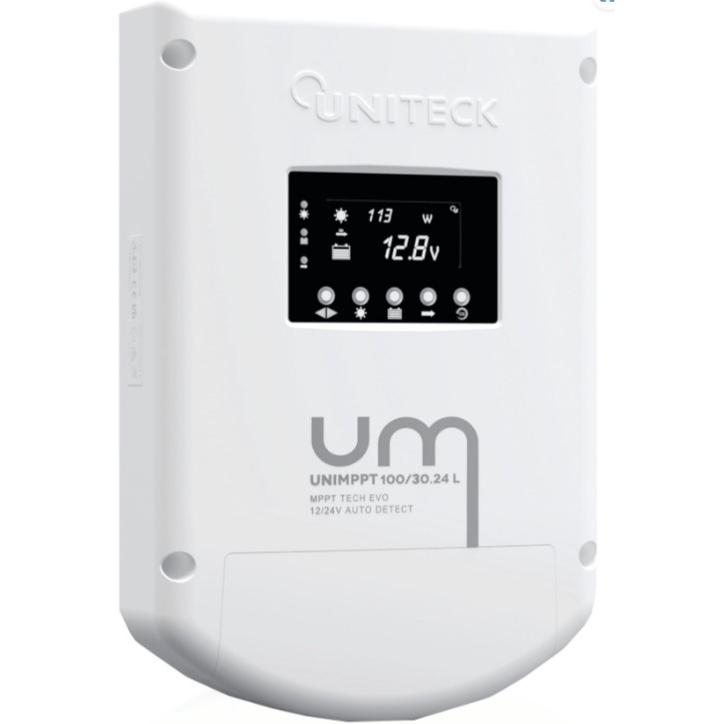 UNIMPPT 100/30.24L - Régulateur MPPT - 30A/12-24V avec écran - UNITECK